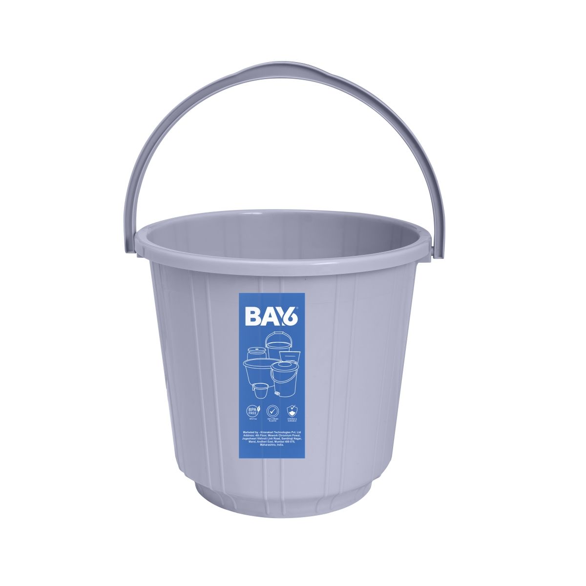 BAY6 Eco Bucket 16 L - Grey