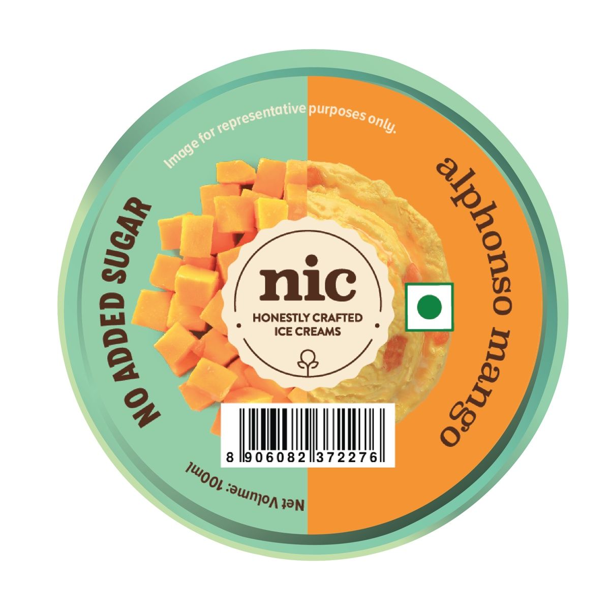 NIC Alphonso Mango Cup | No Added Sugar 100 ml X 2 Combo