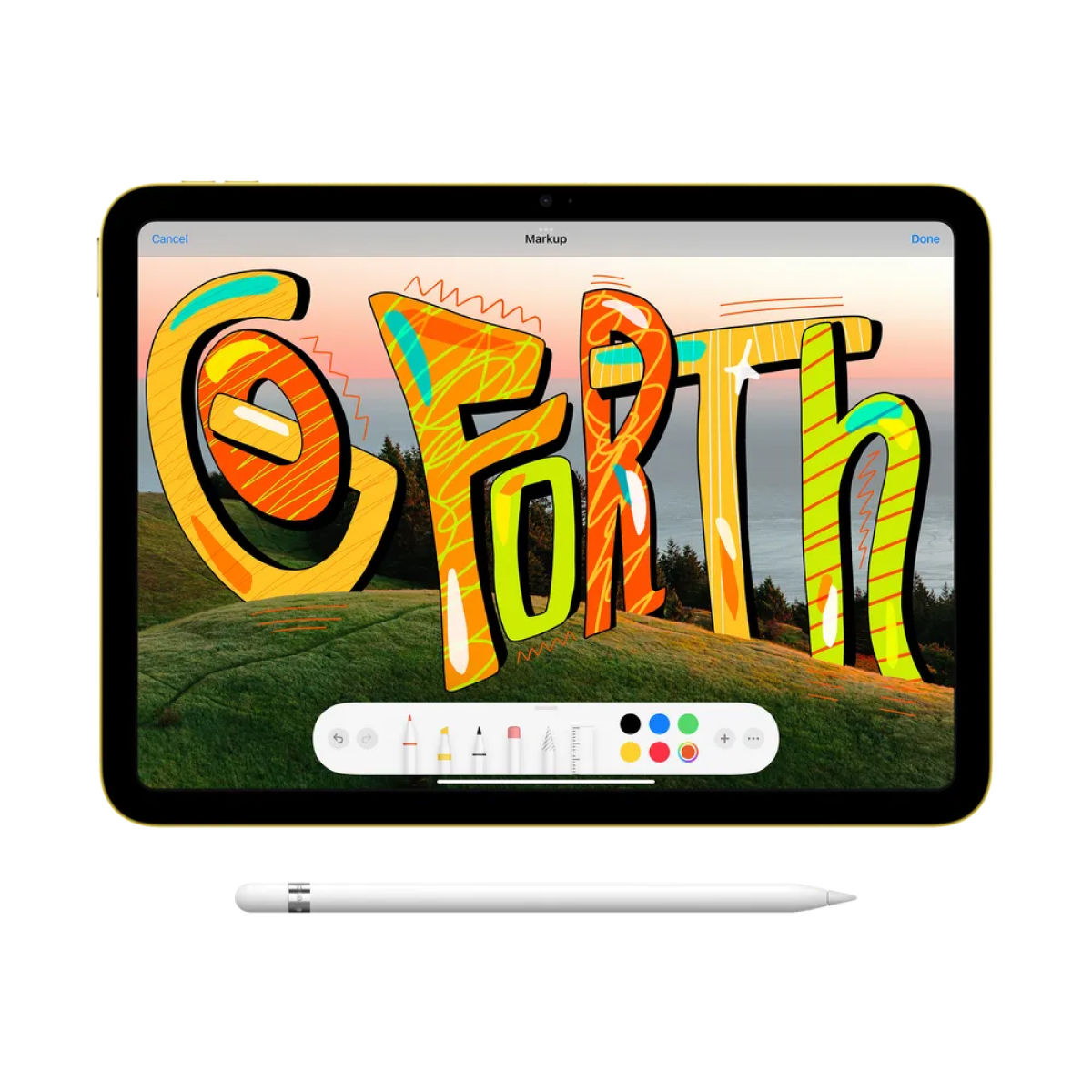 Apple iPad 10th Gen | 10.9" Liquid Retina Display | 64 GB ROM | 12MP Front and Back Camera | Blue