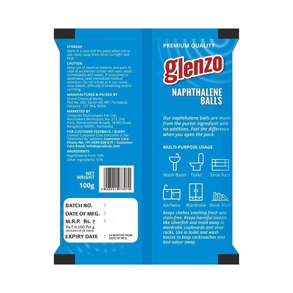 Glenzo Naphthalene Balls