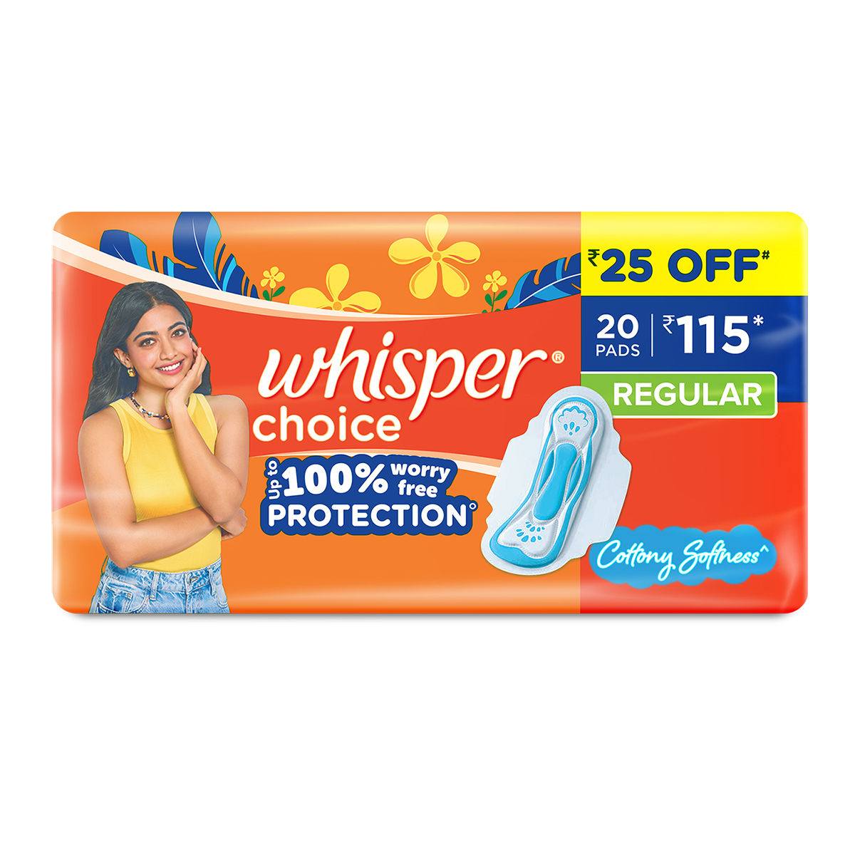 Whisper Choice Regular Sanitary Pads