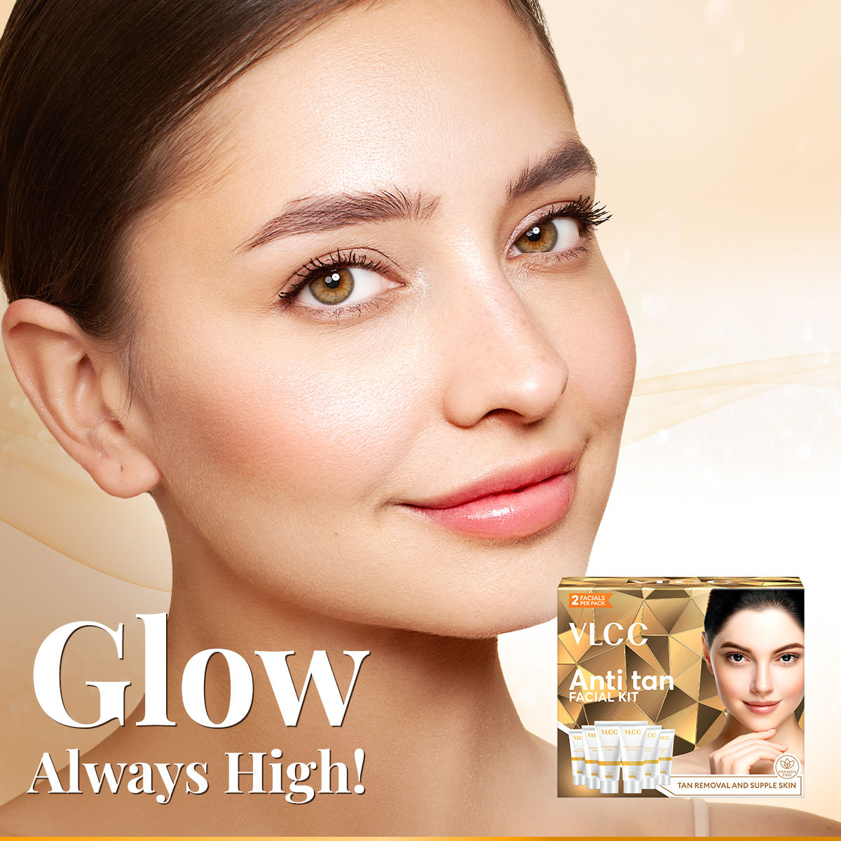Vlcc Anti Tan Single Facial Kit(60gms) & Vlcc Insta Glow Diamond Bleach(60gms) Combo