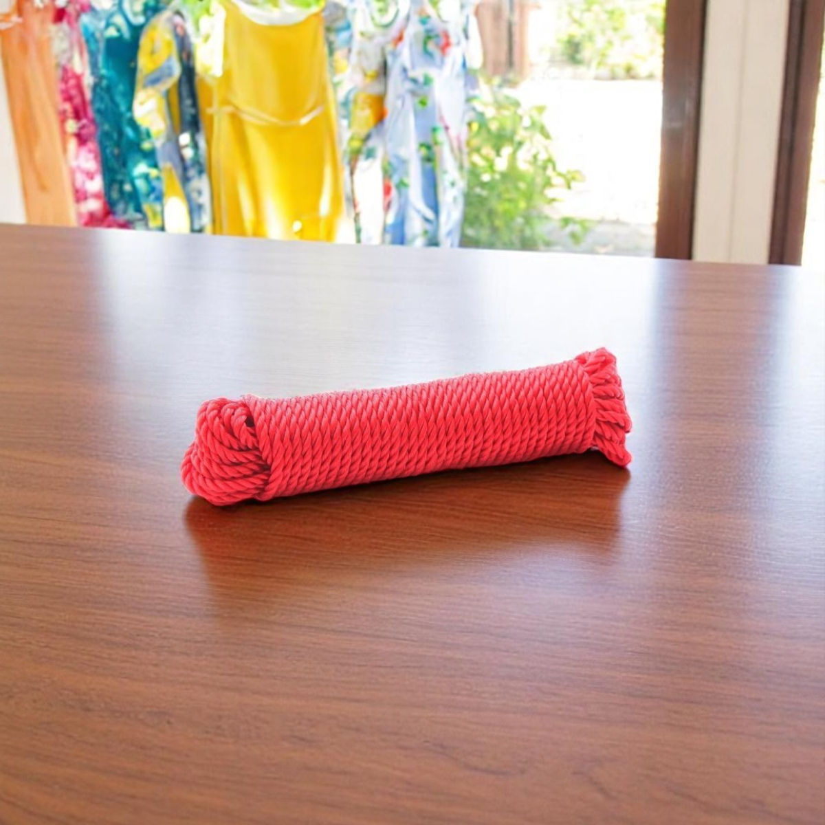 Sapna Nylone Rope Regular - 5mtr Pack of 2 - Red Colour
