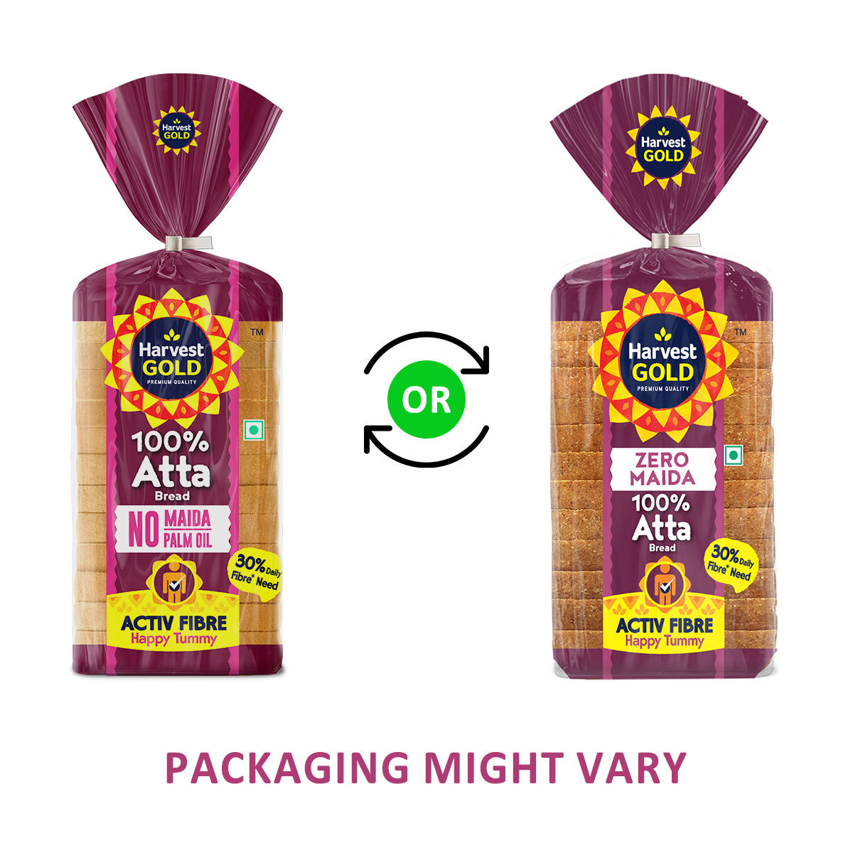 Harvest Gold - 100% Atta Bread (Zero Maida)