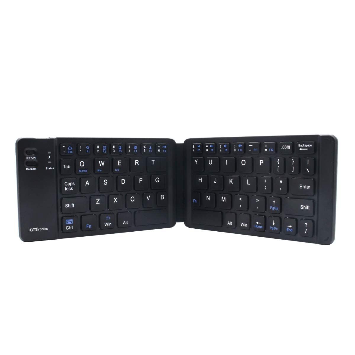 Portronics Wireless Rechargeable Foldable Keyboard(Black)