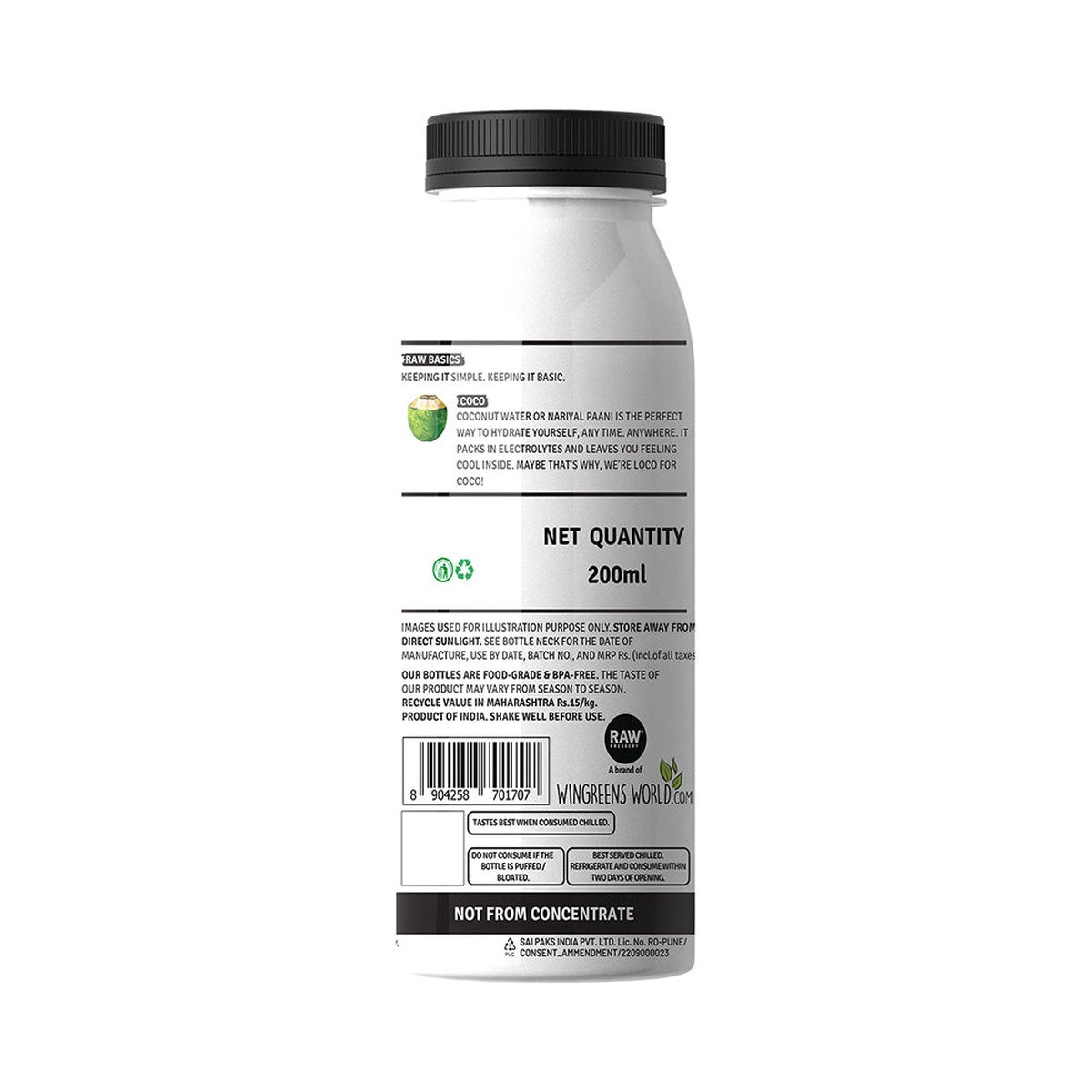 Raw Pressery Coconut Water 1200 ml Combo
