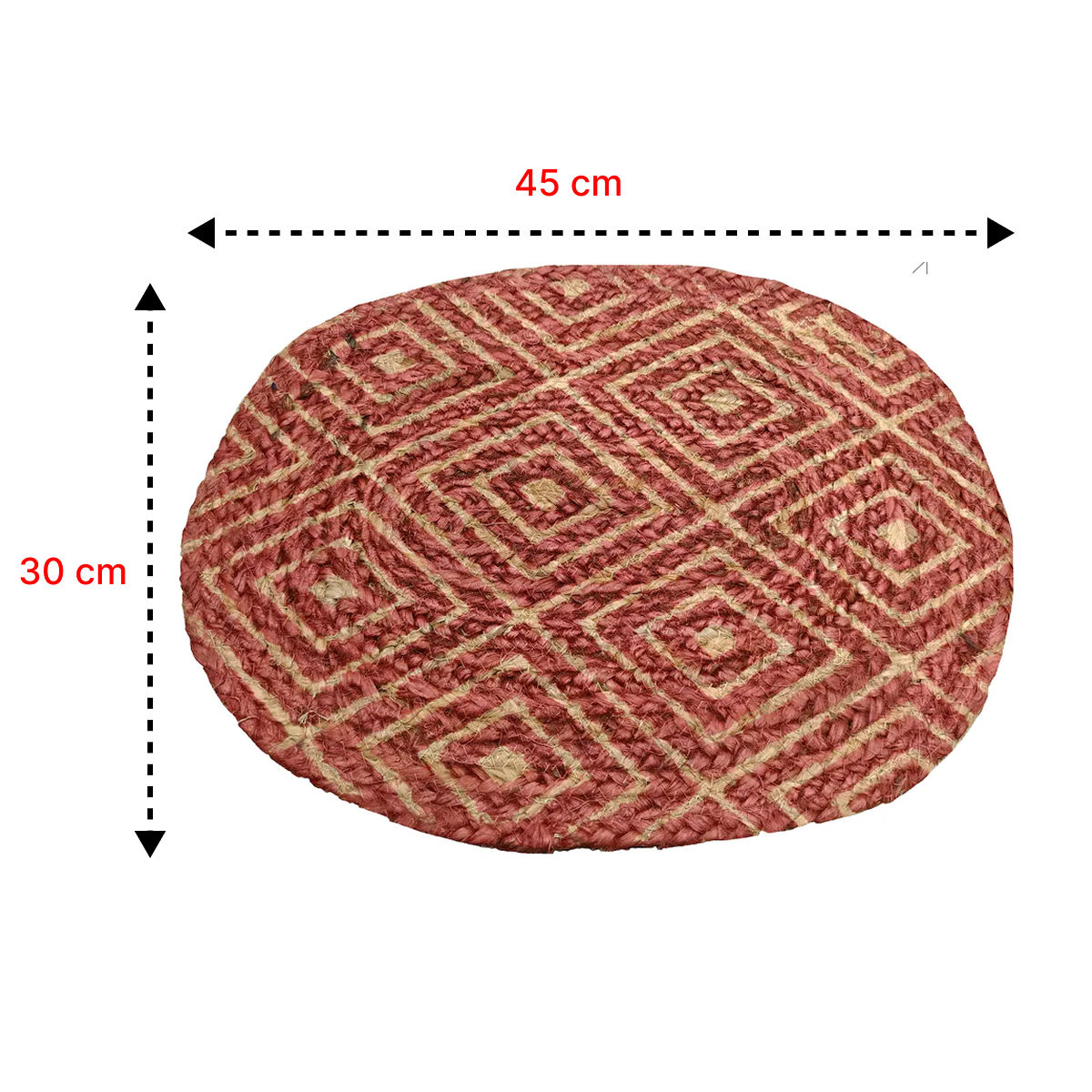 Elegant Weavers Jute Mat | Pack of 2 - Assorted Colors