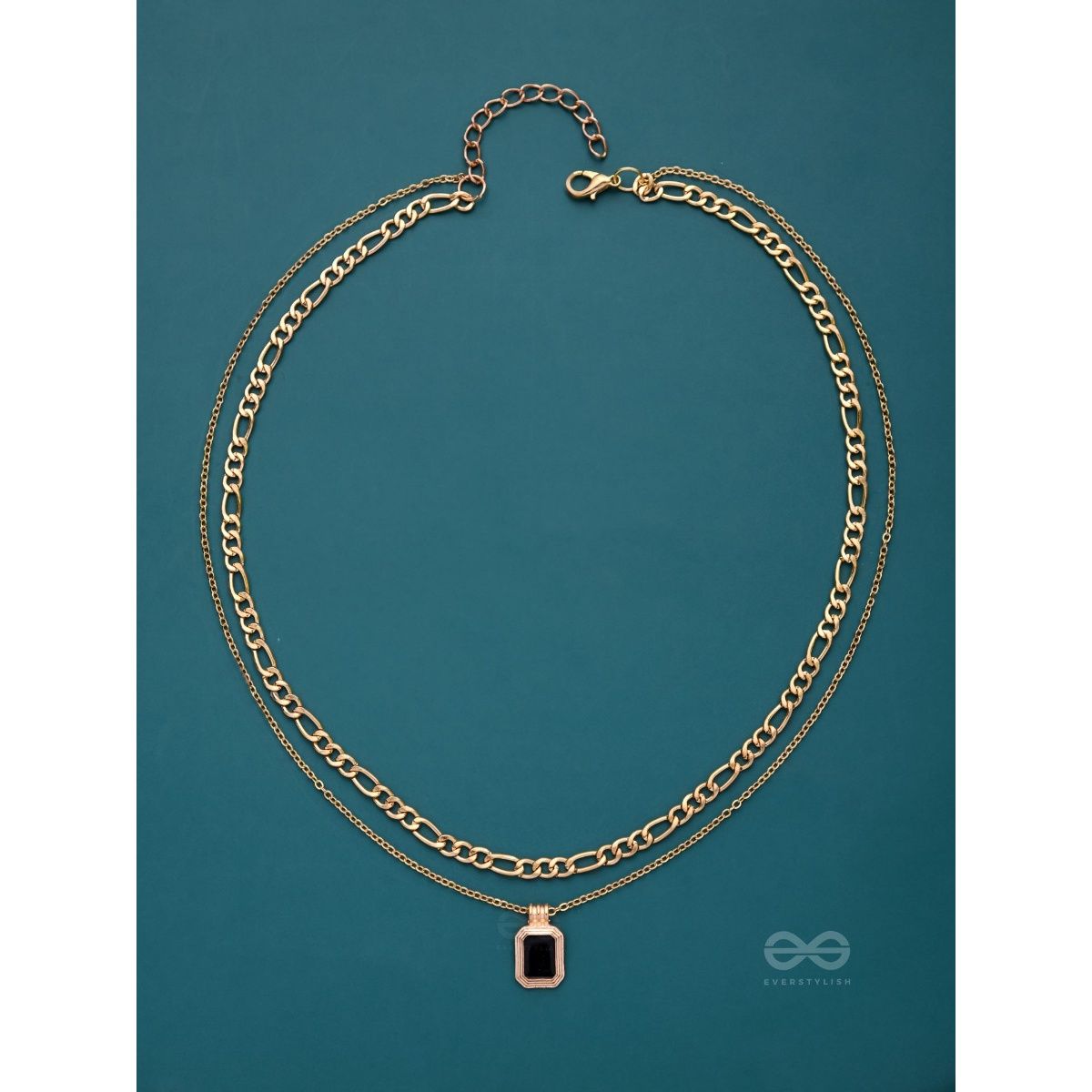 Everstylish Out of the Dark - Black Multilayered Neckpiece