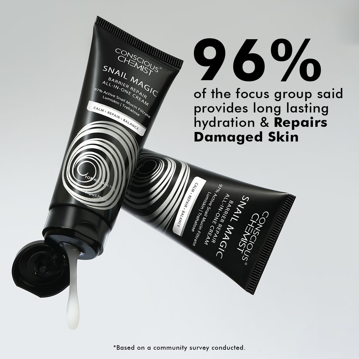 Conscious Chemist Snail Magic Barrier Repair All-In-One Gel Cream With Korean Snail Mucin Extract