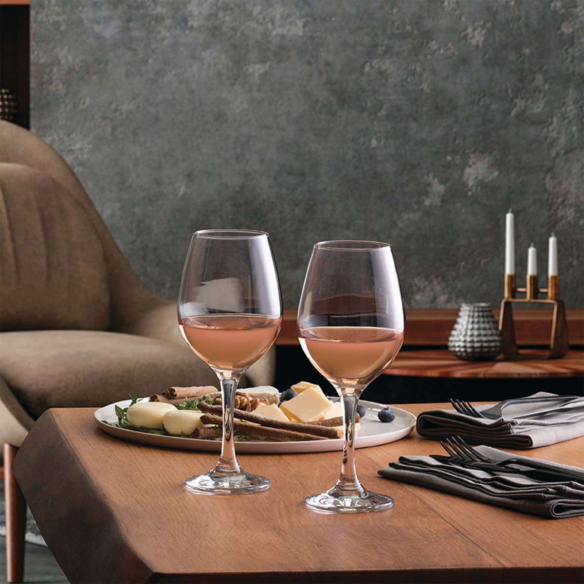 BAY6 Imported White Wine Glass -Set 365 ml - (2pc)