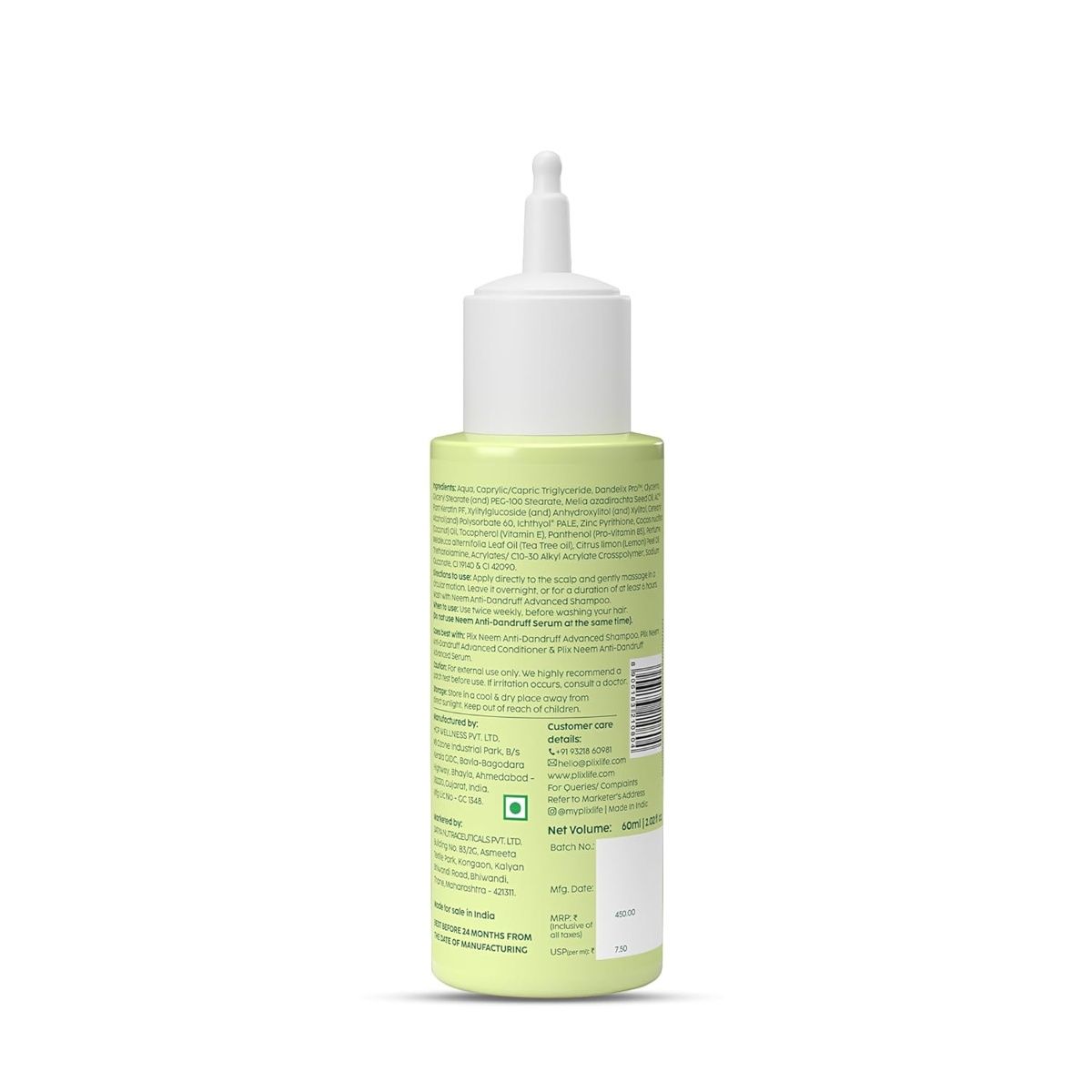 Plix The Plant Fix Neem Anti-Dandruff Advanced Lotion | Reduces Dandruff | Itchy Scalp