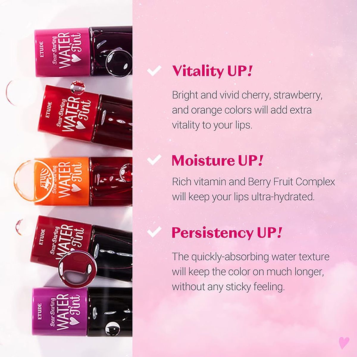 ETUDE Dear Darling Water Tint | 02 Cherry Ade