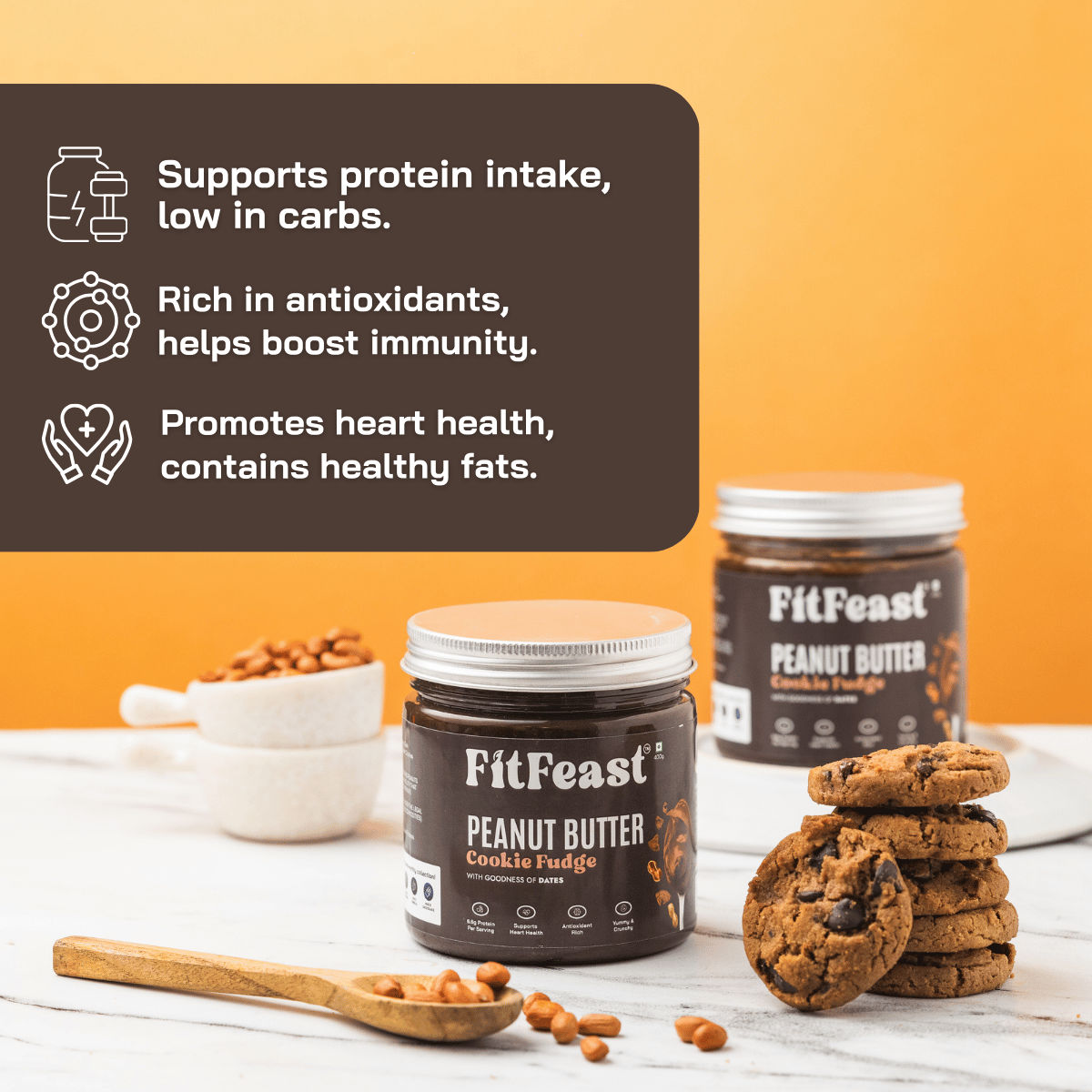 Fitfeast Cookie Fudge Peanut Butter