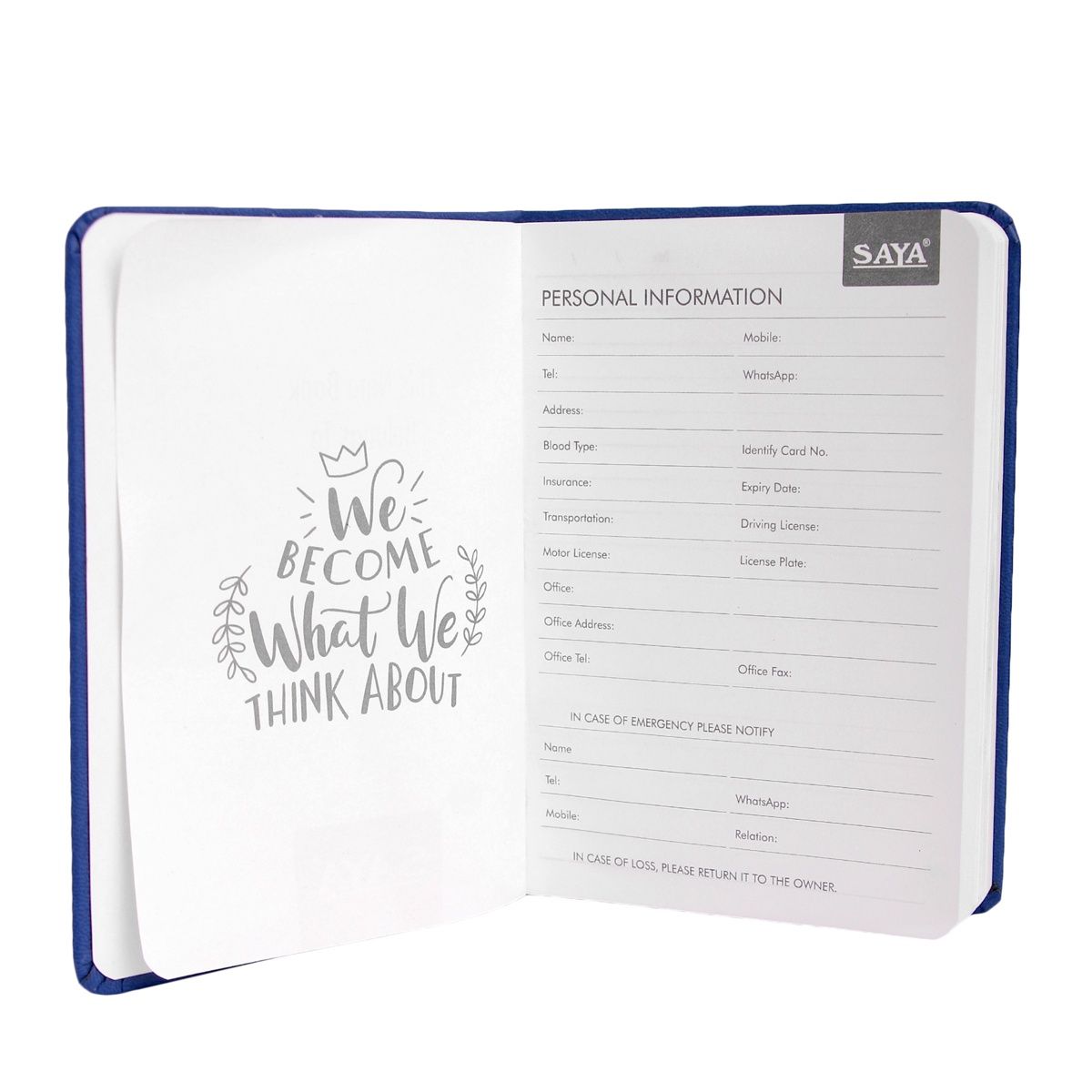 Saya Assorted Soft Touch Notebook | A6