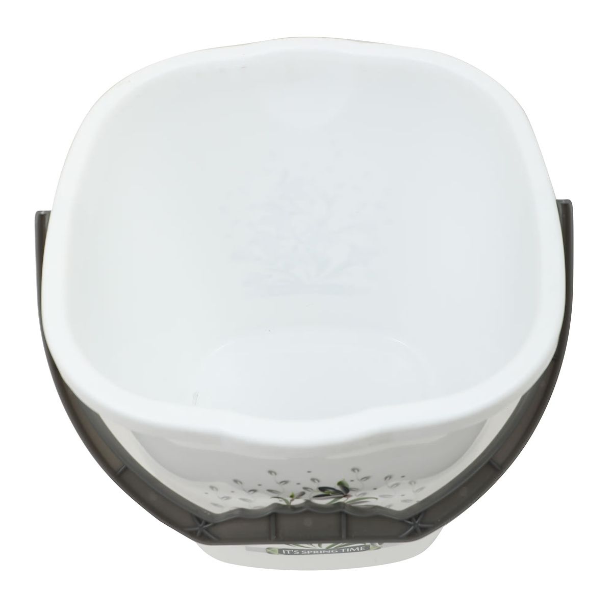 Jalore Square Plastic Bucket | White |20 L