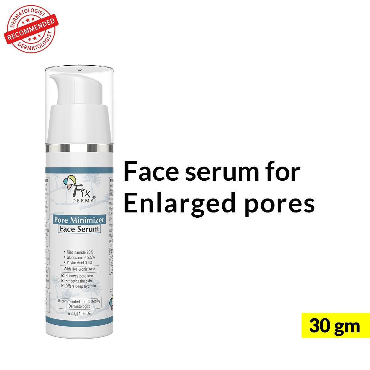 Fixderma 20% Niacinamide Serum For Face For Pore Minimizer Men & Women