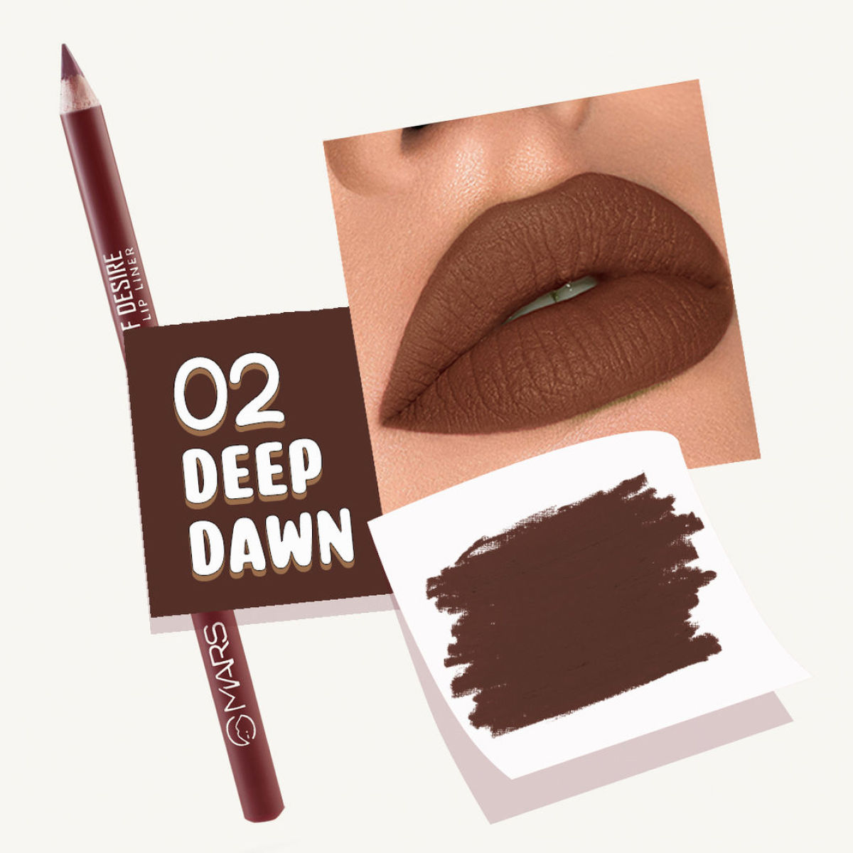 MARS Cosmetics Edge of Desire Lip Liner - 02 Deep Dawn