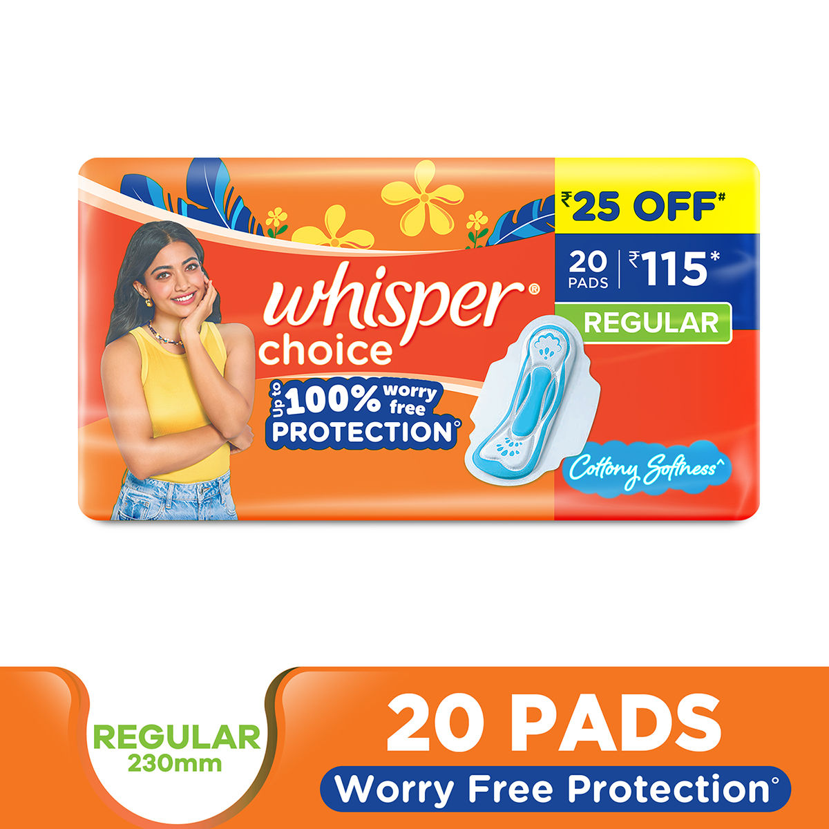 Whisper Choice Regular Sanitary Pads