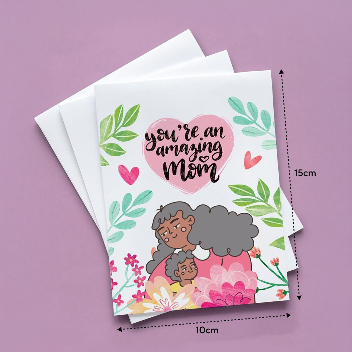 Mad Over Print's You'Re Amazing Mom - Mother's Day Greeting Card