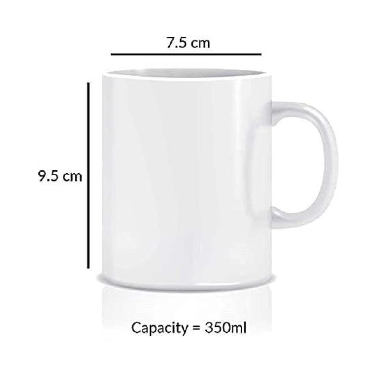 Kooltech Transparent My Coffee Is Strong And So Am I Printed Coffee Mug - Transparent, 325 Ml