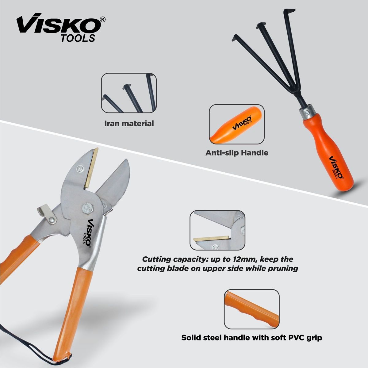 Visko 657 Garden Tools Set With 4 Pieces Garden Tool Kit
