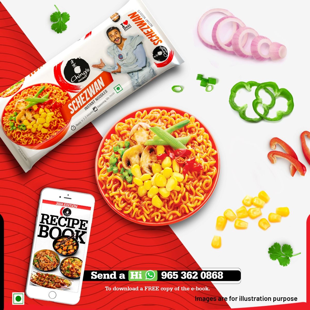 Ching's Secret Schezwan Instant Noodles (240 g) Combo
