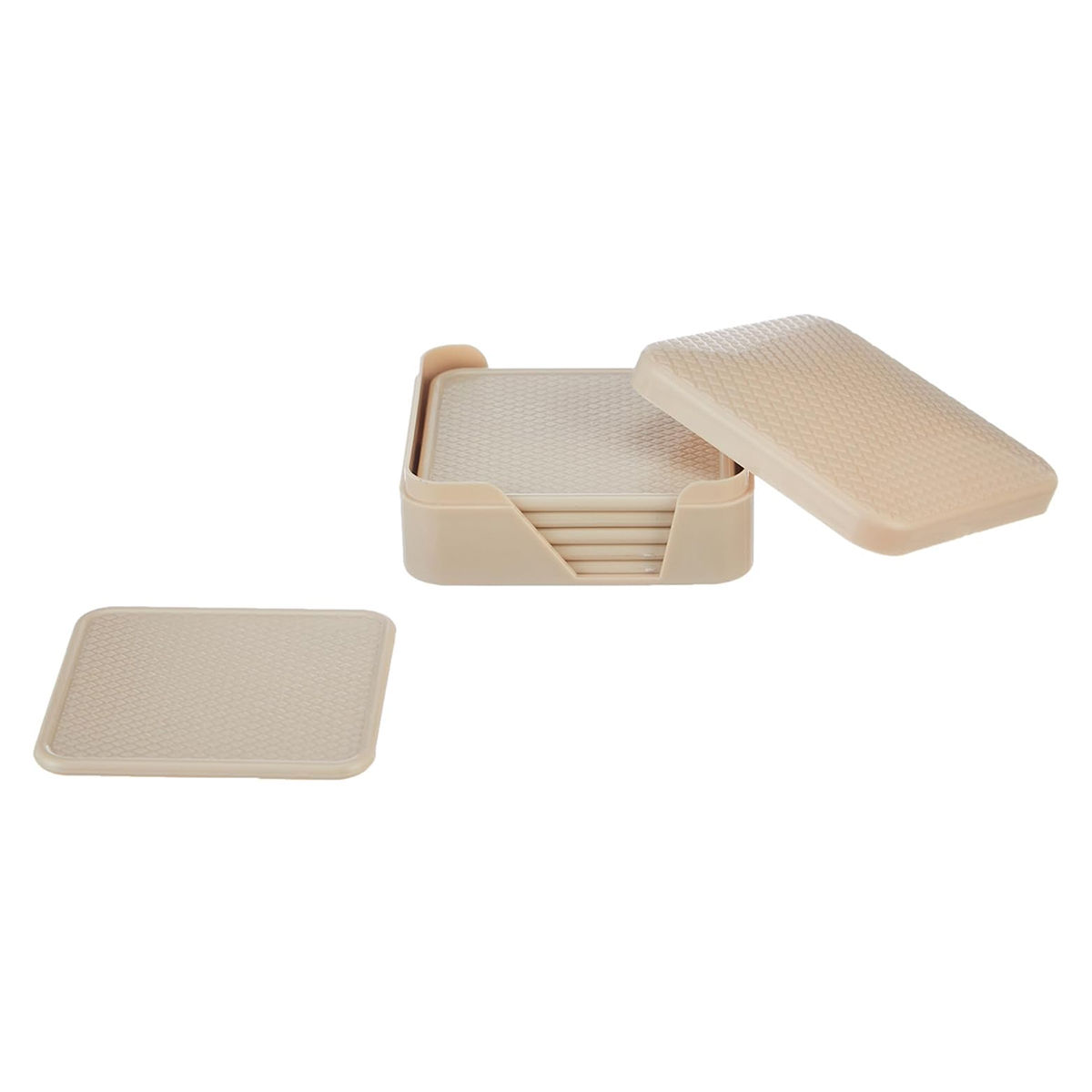 Ganesh Quadra Tea Coaster Set For Dining Table For Hot Pots - Coasters For Cups Set Of 6
