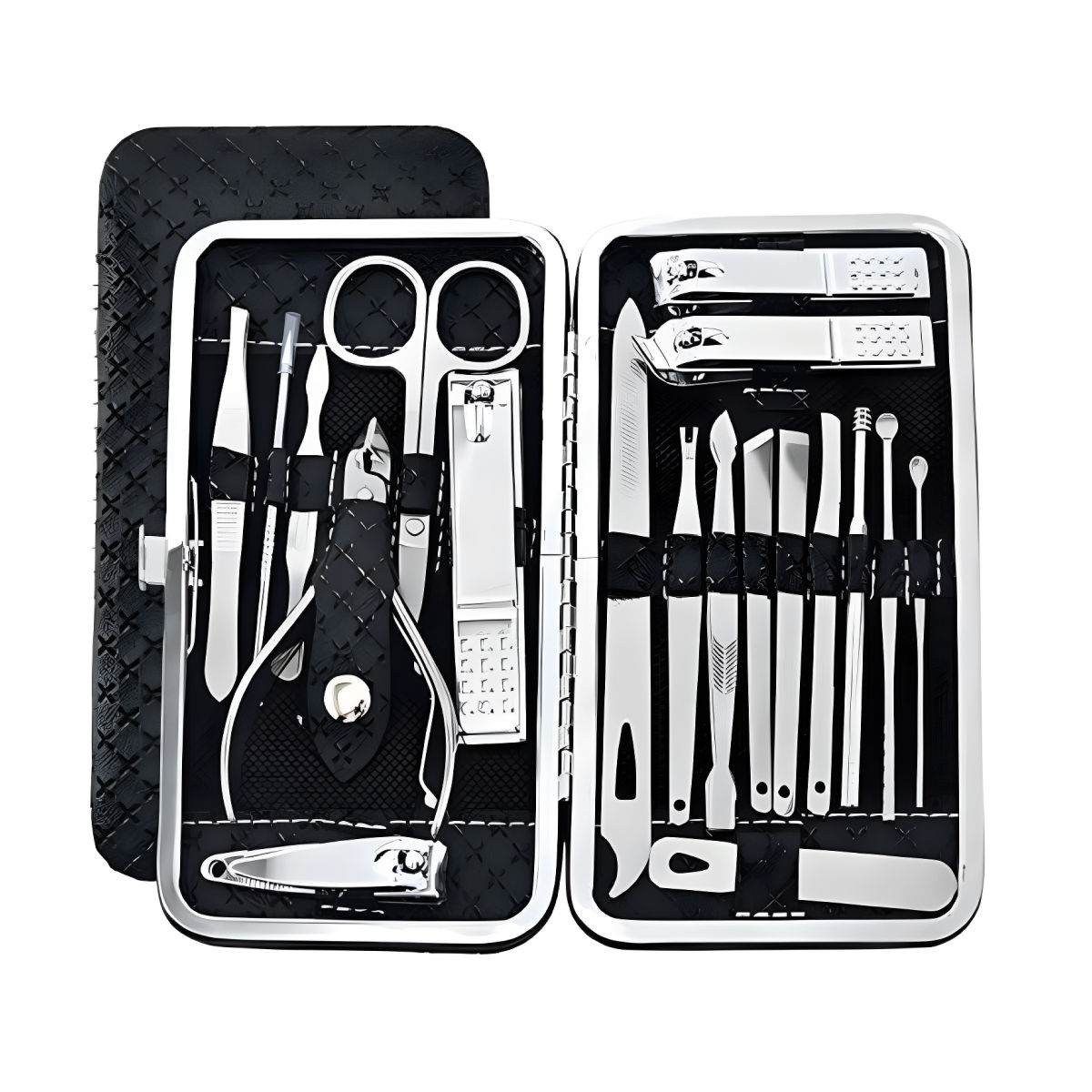 Bronson Professional Manicure And Pedicure Tool Set | 19 In 1 With Storage Case