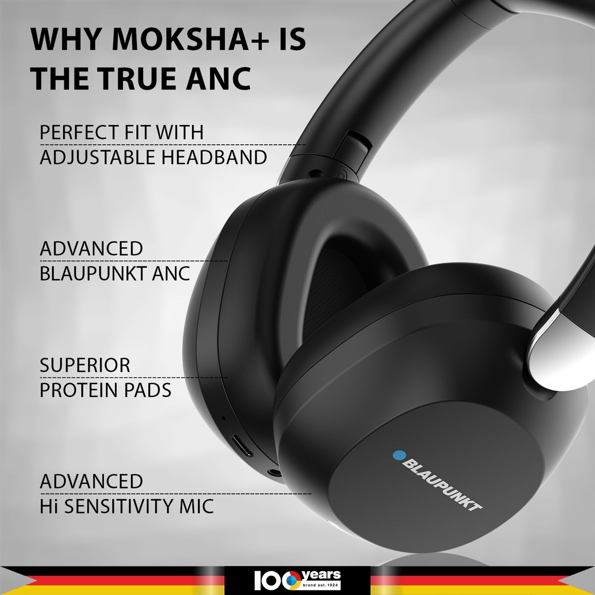 Blaupunkt Bh61 Bluetooth (Black, On The Ear)
