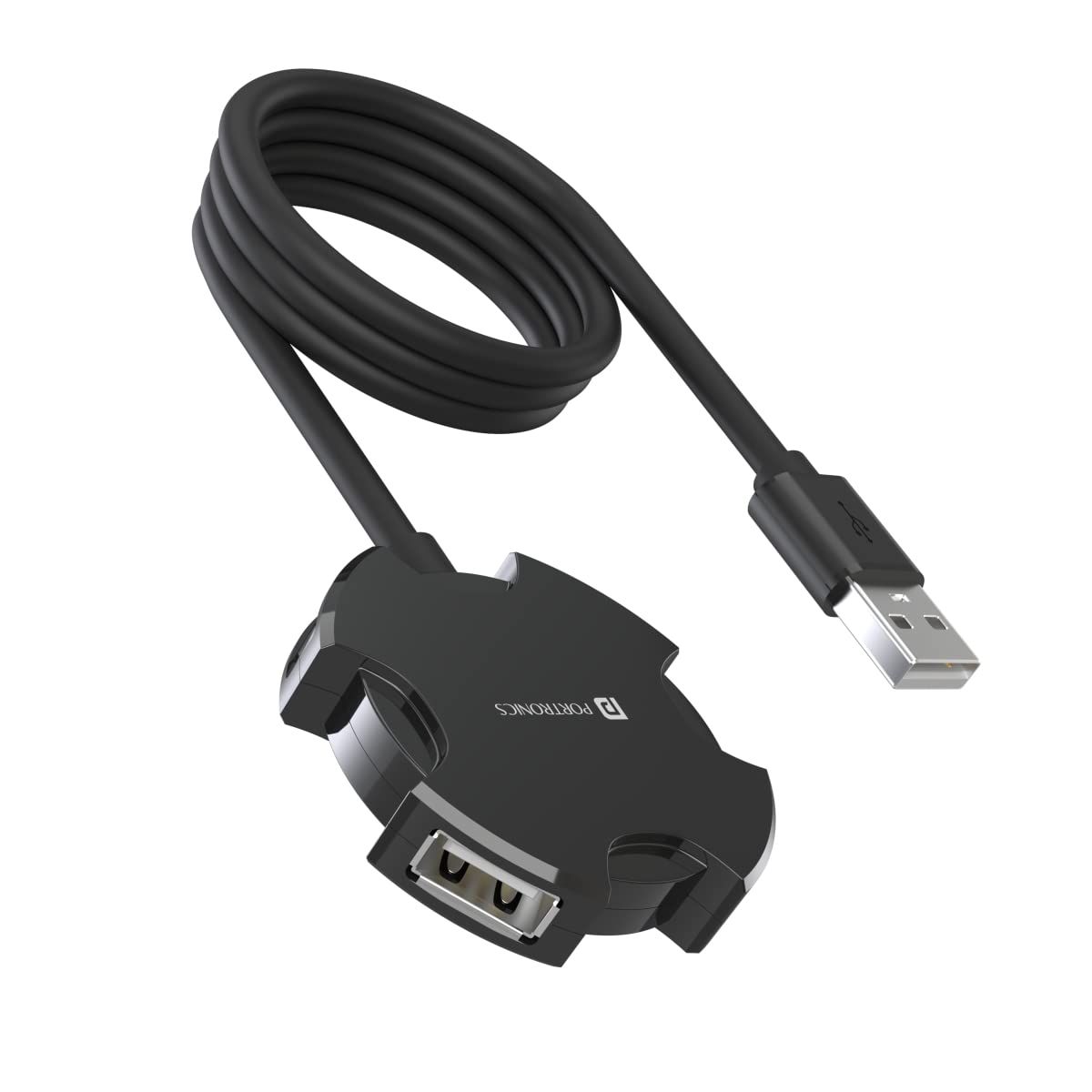 Portronics M Port 4C 4 Ports Usb Hub With 1.2M Cable