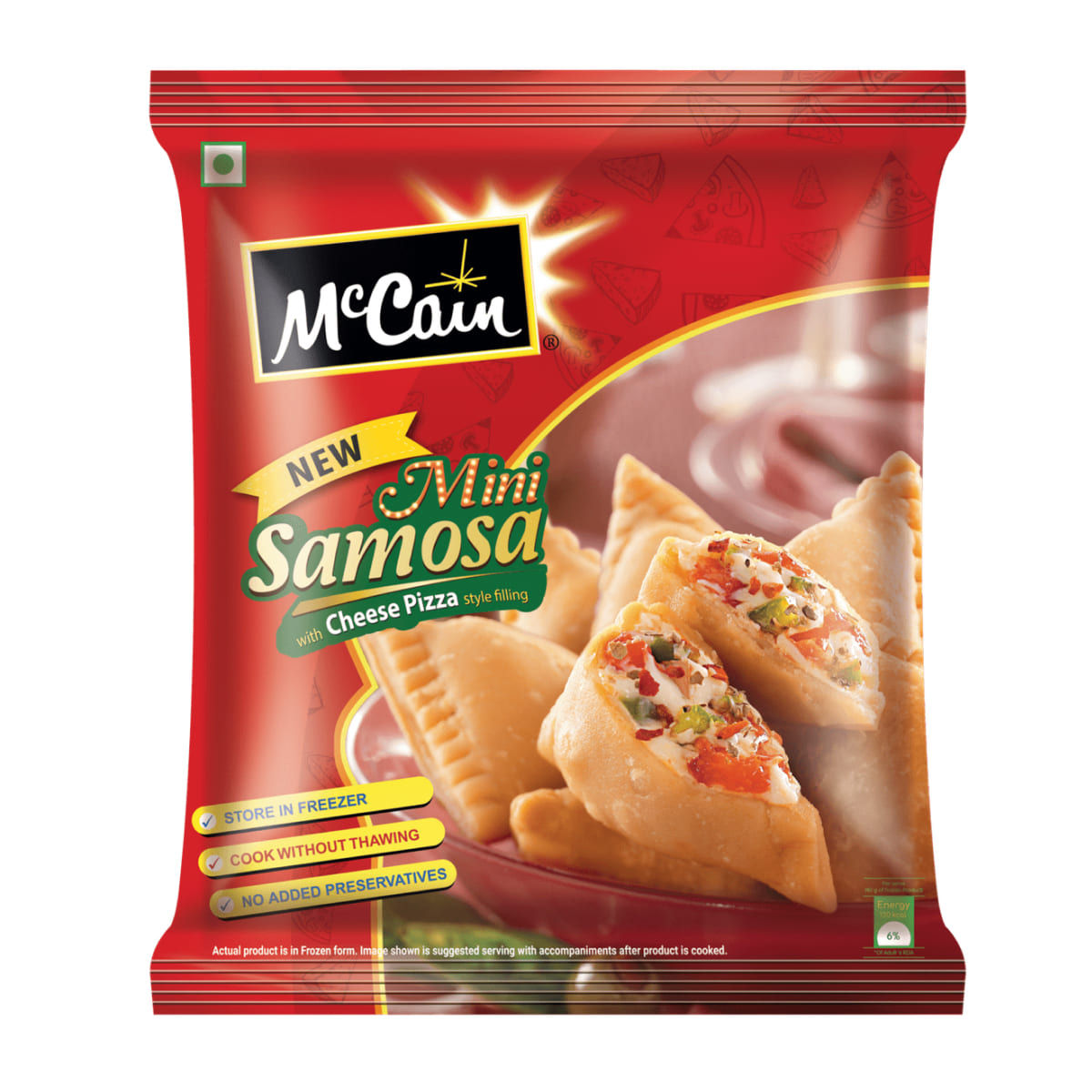 McCain New Mini Samosa With Cheese Pizza Style Filling 240 g Combo
