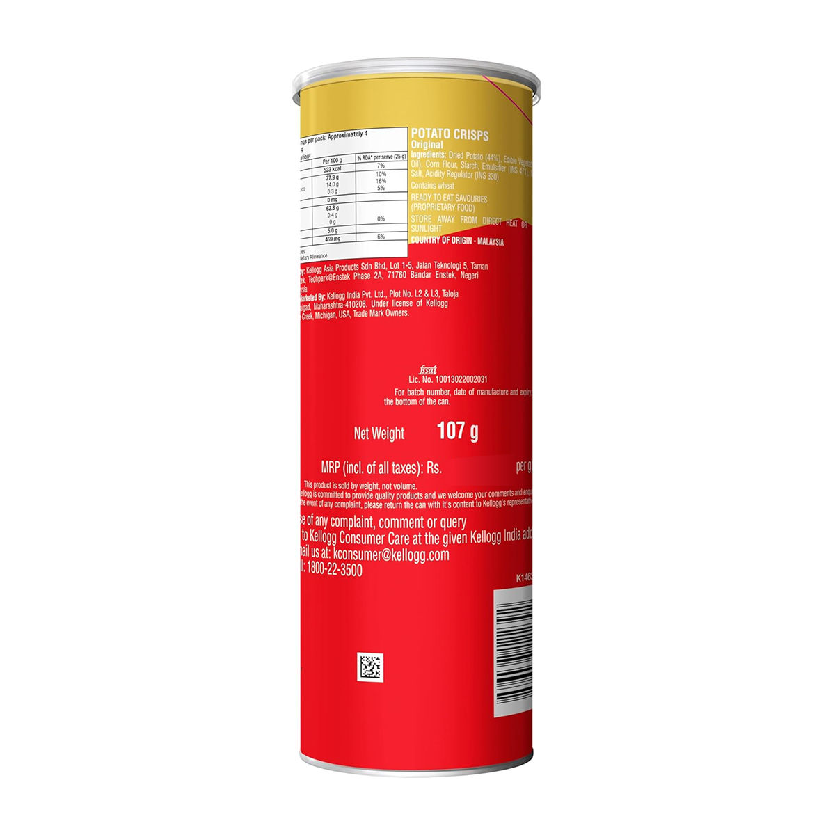 Pringles Potato Chips Original Flavour
