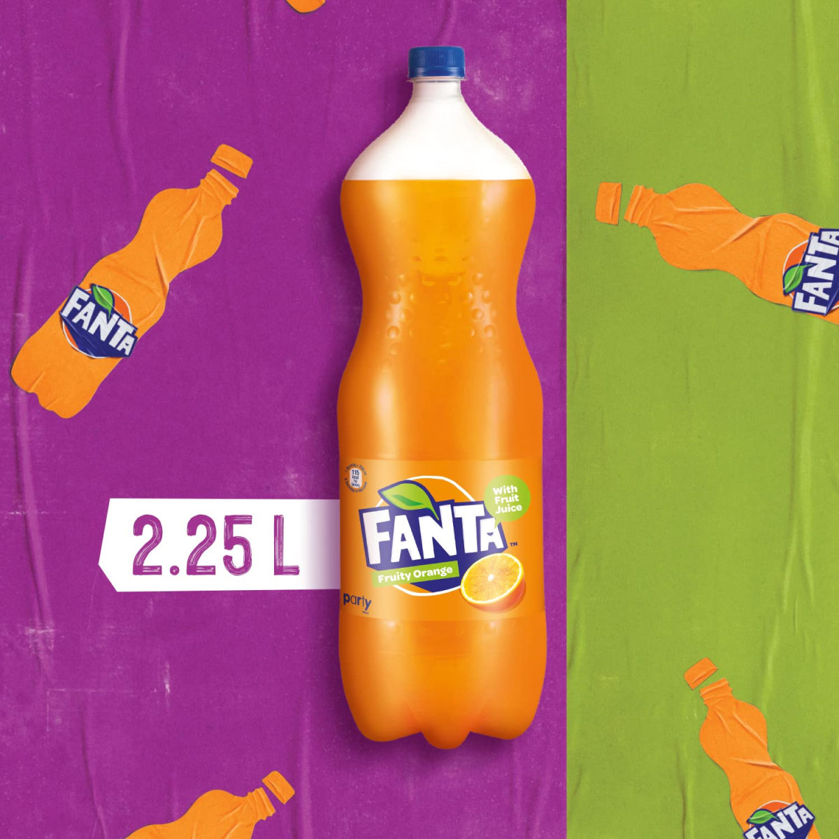 Fanta Orange Flavoured Soft Drink 2.25 l Combo