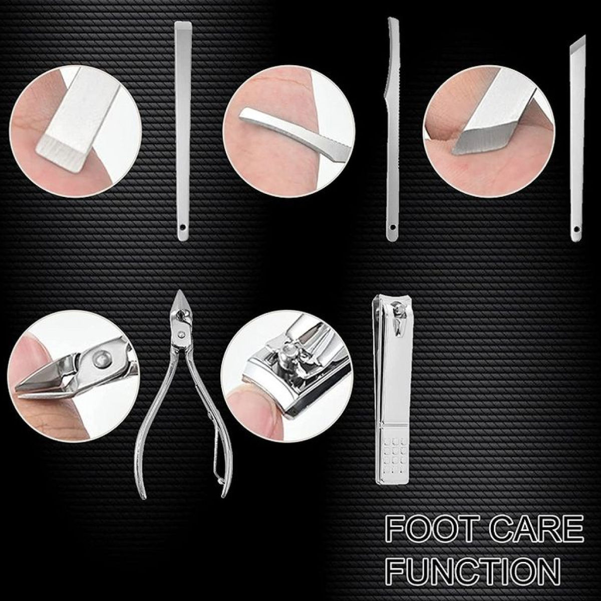 Bronson Professional Manicure And Pedicure Tool Set | 19 In 1 With Storage Case