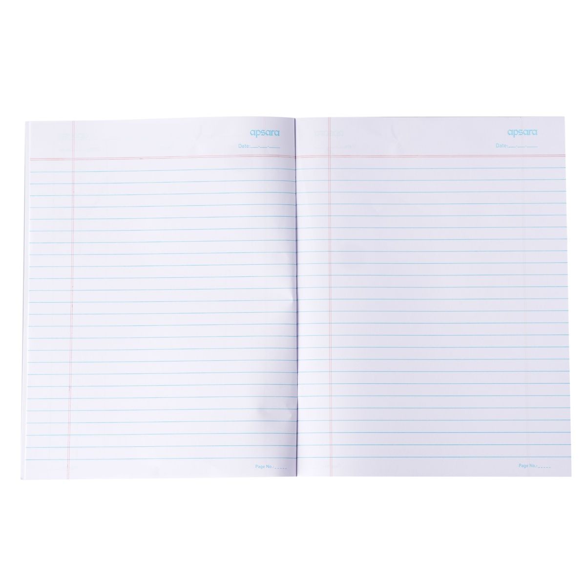 Apsara Kingsize Single Line Notebook | 24 Cm x 18 Cm | Pages - 120 | Assorted