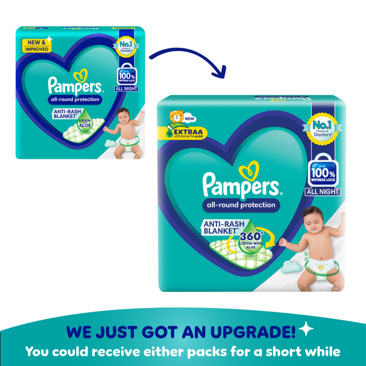 Pampers All Round Protection Baby Diapers | Pant Style | XL | 56 pcs