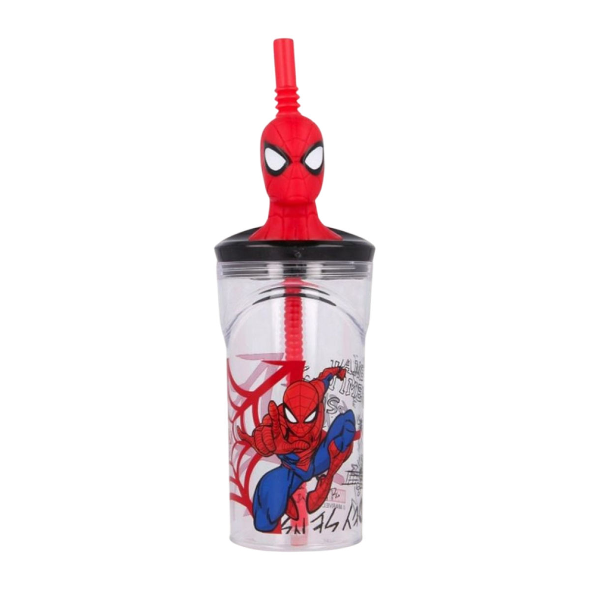 Marvel Spiderman Character Licensed 3D Face Tumbler - Assorted