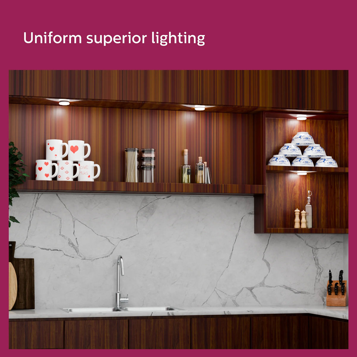 Philips Rimless Full Glow 5-Watt Round Led Surface Downlighter| Warm White