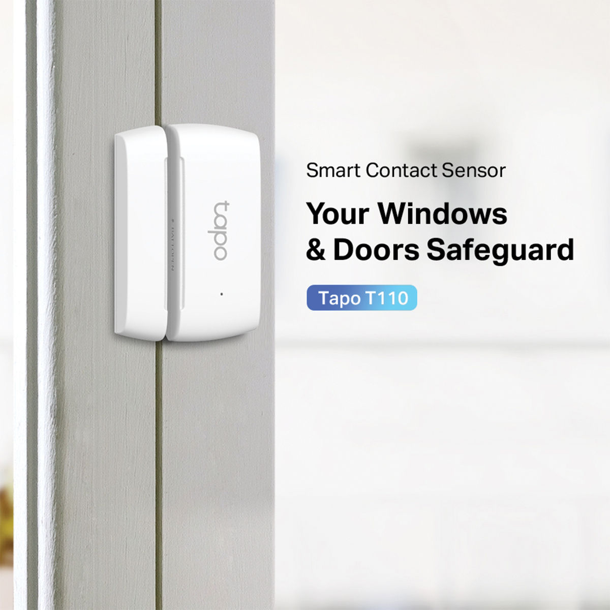 TP-Link Tapo T110 Smart Contact Sensor, Work with Alexa, Hub Required Sold Separately