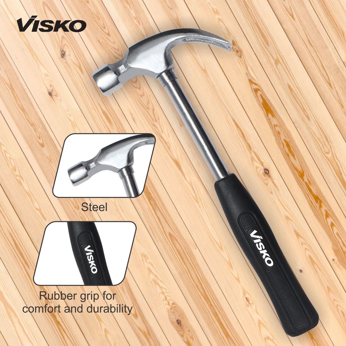Visko 814 Hand Tools Combo With Plier | Wrench | Hammer | Spanner | Hand Tool Kit 4 Tools