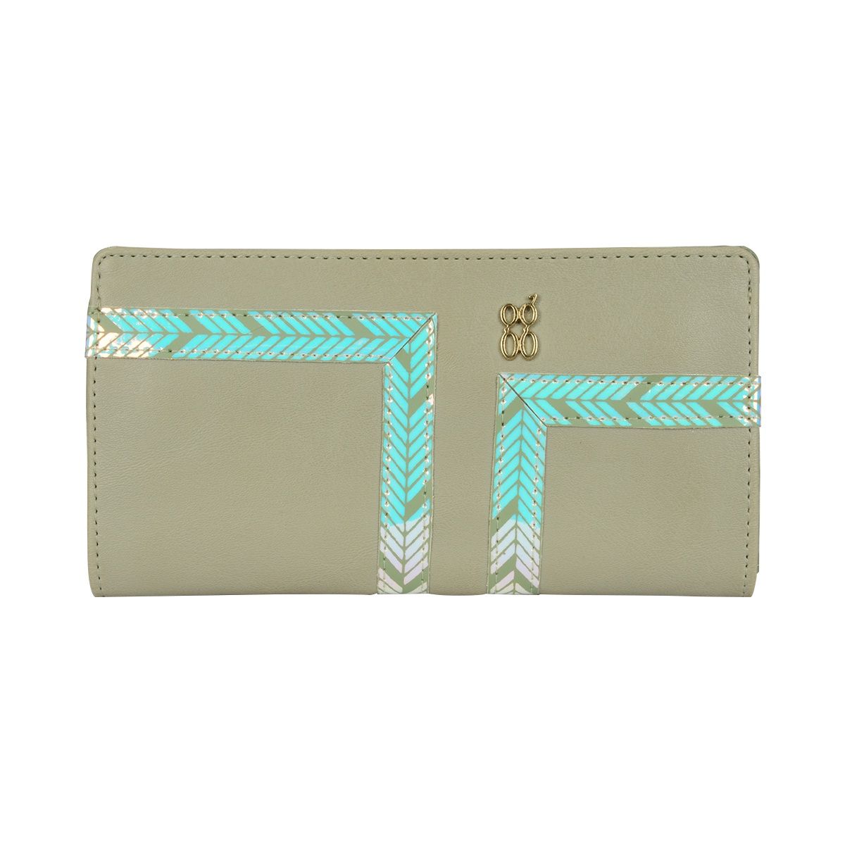 Baggit Women's Dovn 2 Fold Wallets | Mintgreen