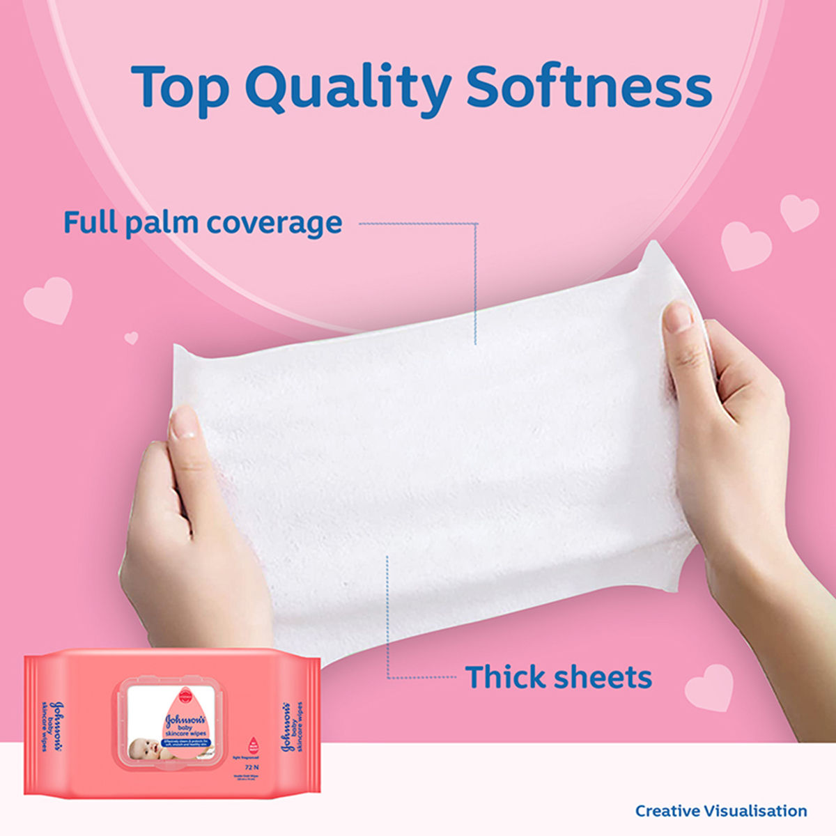 Johnson's Baby Skincare Wipes For Kids | White | 0 - 2 years
