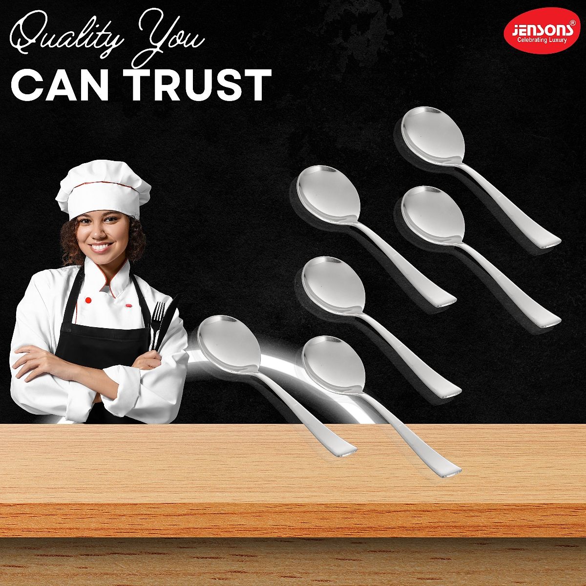 Jensons Flow Baby Soup Spoon Set of 6