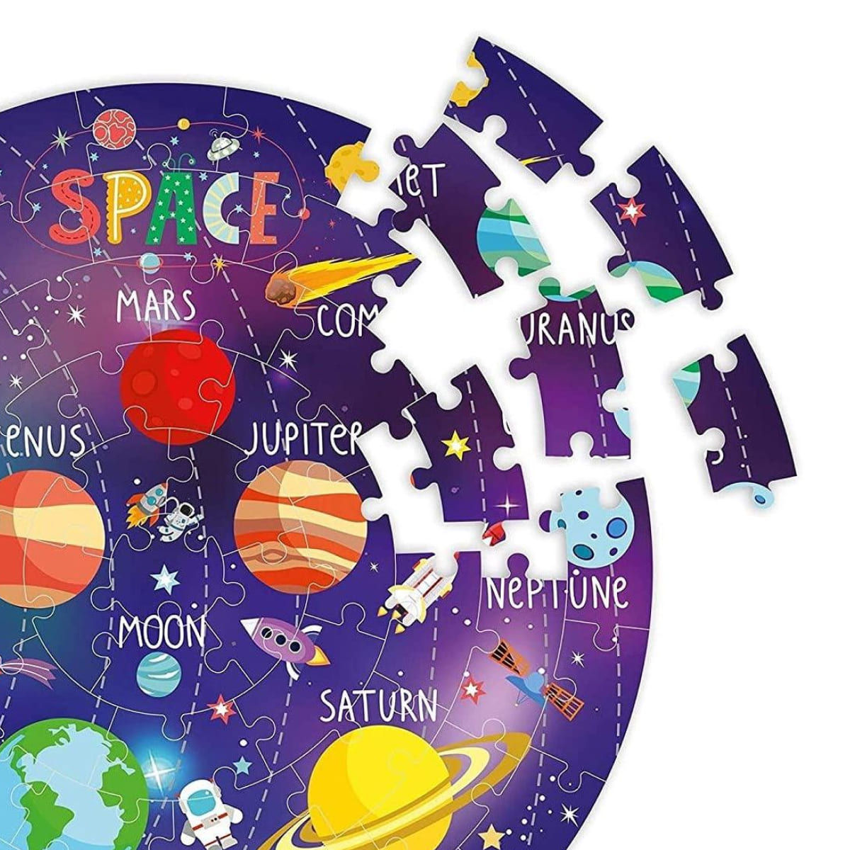 Webby Solar System Jigsaw Puzzle -Multicolour