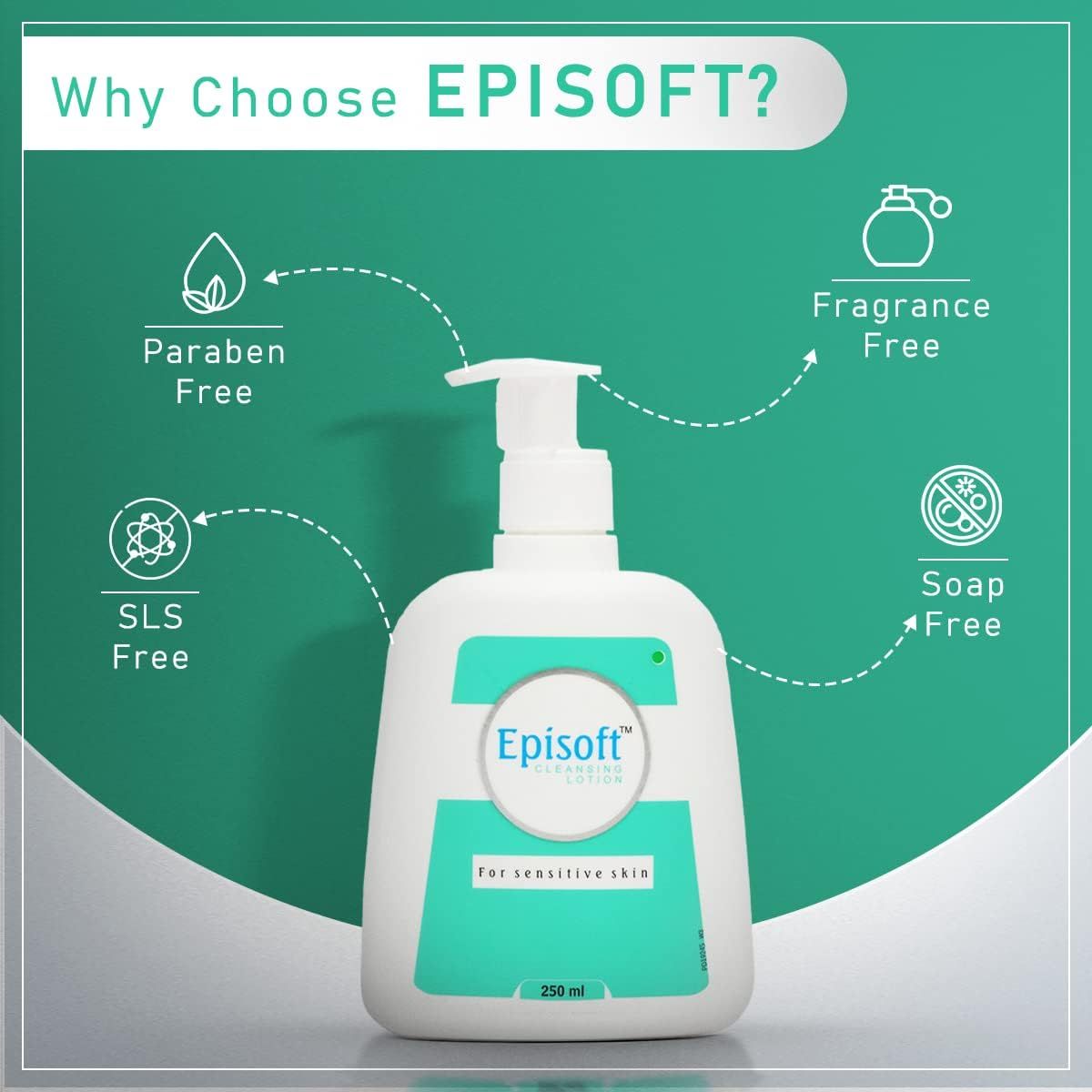 Glenmark Episoft Cleansing Lotion For Sensitive & Dry Skin Cleanser