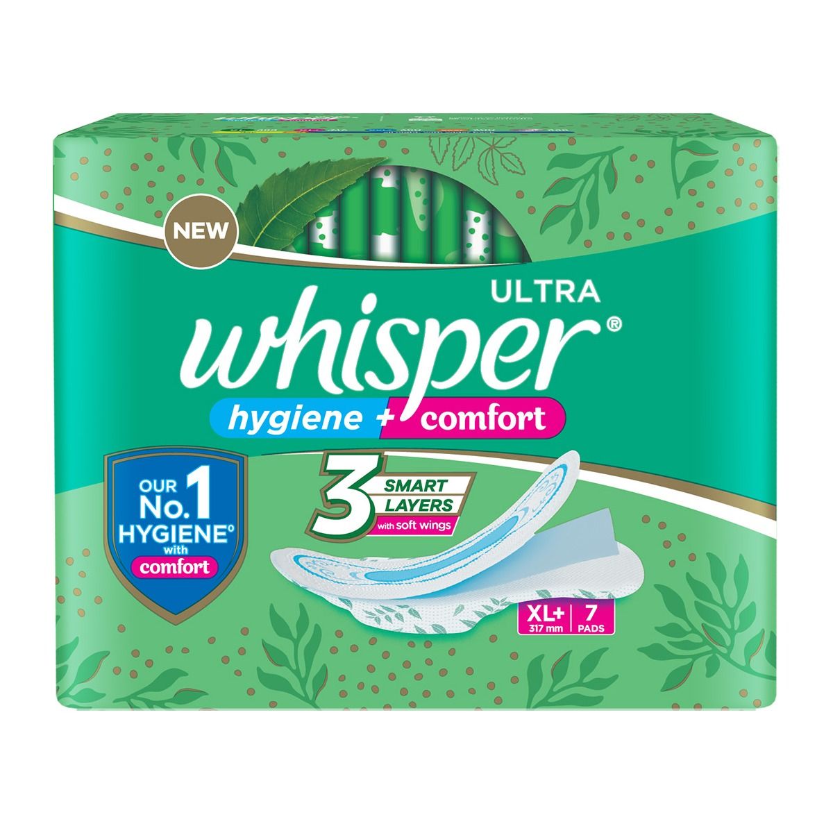 Whisper Ultra Clean Sanitary Pads - XL+
