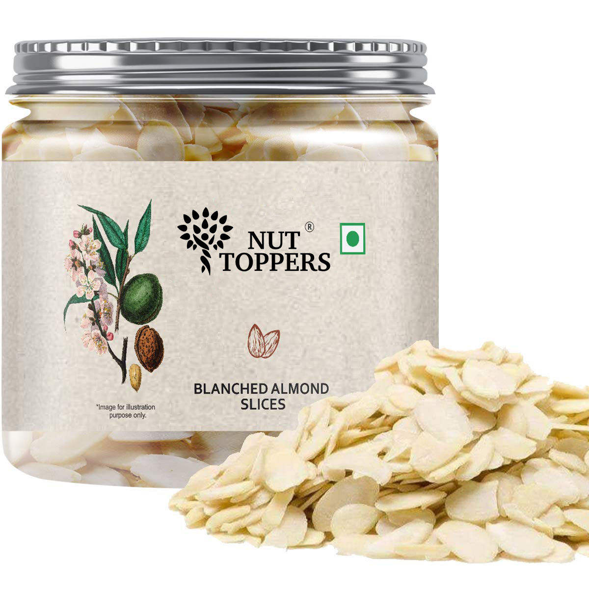 Nut Toppers Blanched Almond Slices without Skin Sliced Almonds Flakes For Cake & baking