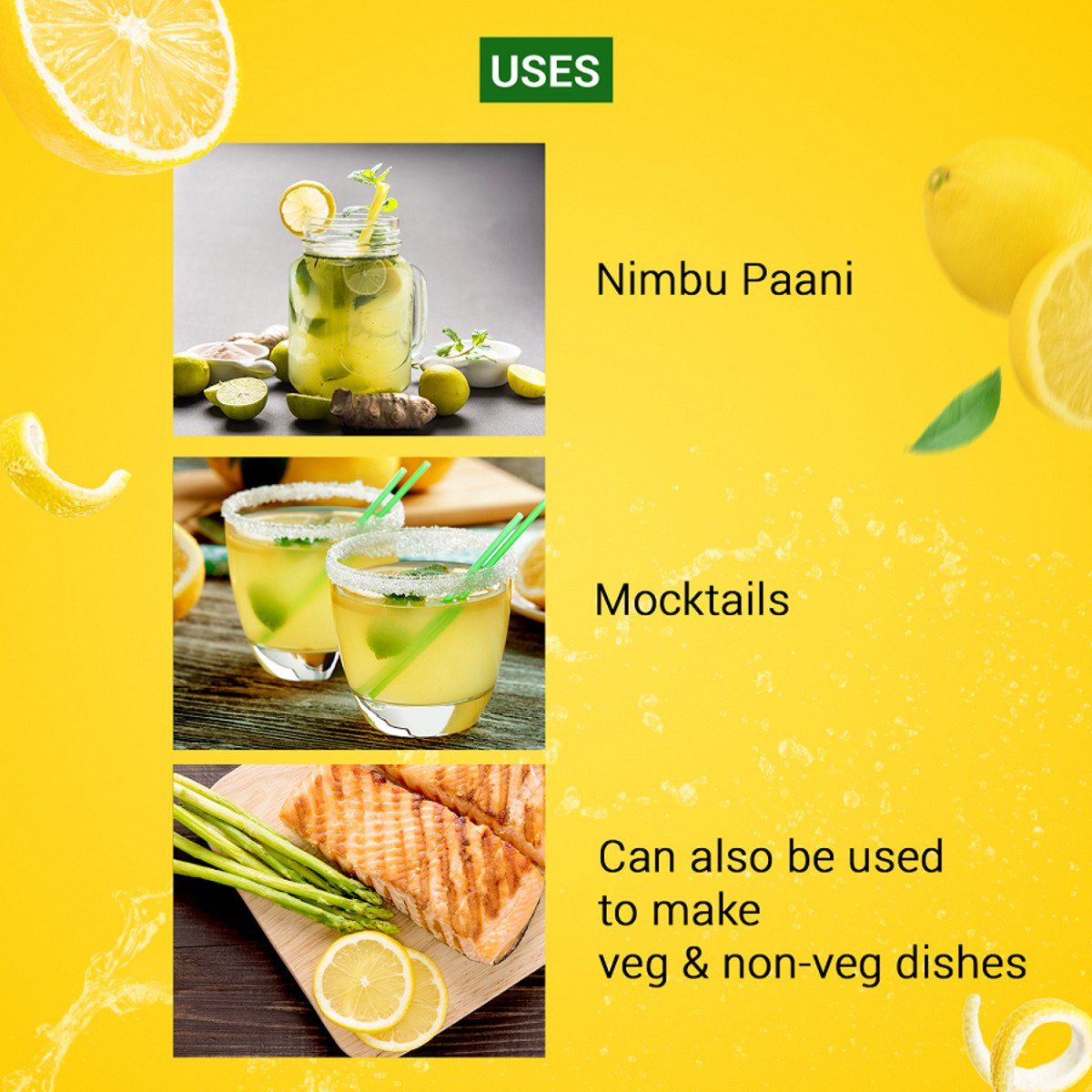 Dabur Homemade Lemoneez, Lemon Juice with Goodness of 33 Lemons 250 ml Combo
