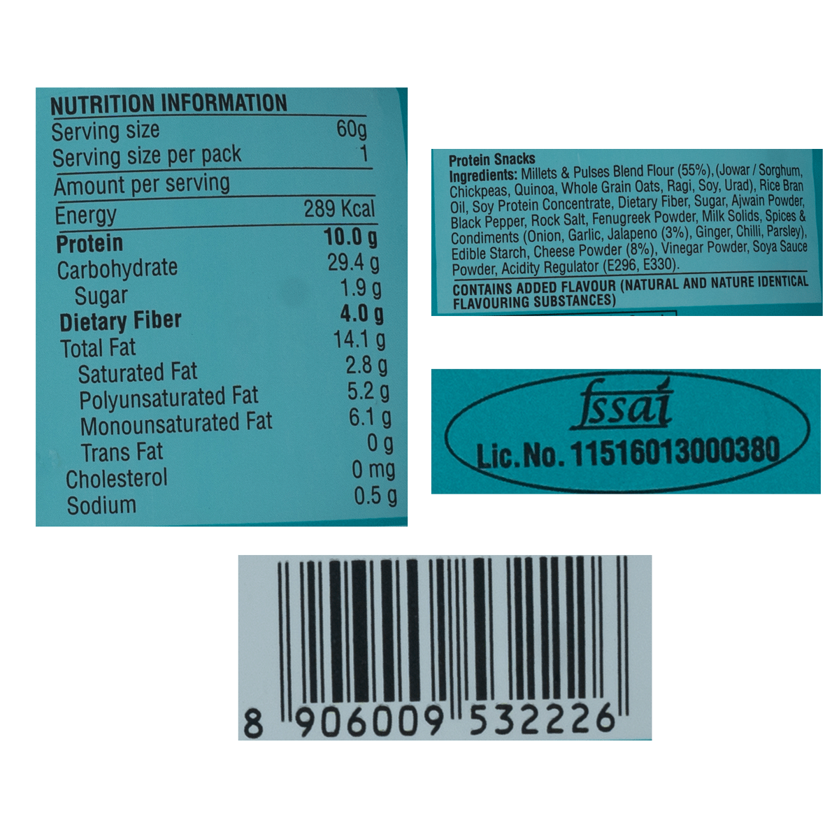 RiteBite Max Protein Chips Cheese & Jalapeno Protein Chips 60 g Combo