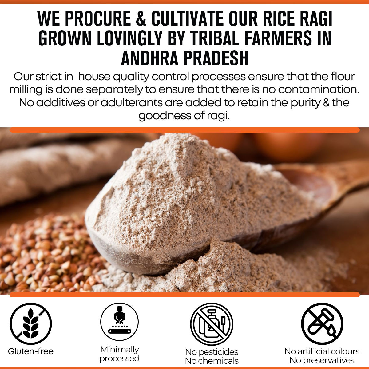 Safe Harvest Pesticide-Free Ragi Flour